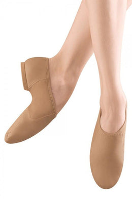 Tan Childrens and Adults Split Sole Neo-flex Slip On Jazz Shoes