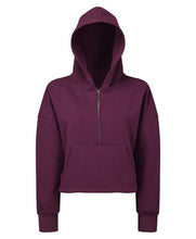 Load image into Gallery viewer, Women's 1/2 zip hoodie