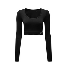 Load image into Gallery viewer, Women’s ribbed seamless '3D Fit' crop top