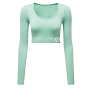 Load image into Gallery viewer, Women’s ribbed seamless '3D Fit' crop top