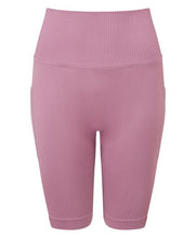 Load image into Gallery viewer, Women’s ribbed seamless '3D Fit' cycle shorts
