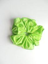 Load image into Gallery viewer, Flo Green Girls and Ladies Lycra Scrunchies