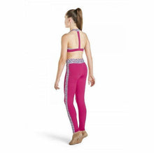 Load image into Gallery viewer, Girls Kaia Crop Top and leggings Back View