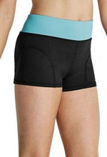 Load image into Gallery viewer, Contrast Colour Waistband Shorts and Contrast Mesh Paneled Cross Back Crop Top