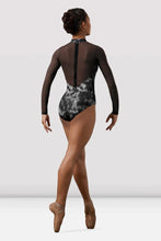 Load image into Gallery viewer, Ladies Mirella Watercolour Mesh Long Sleeve Leotard