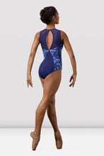 Load image into Gallery viewer, Ladies Mirella Watercolour Open Back Tank Leotard