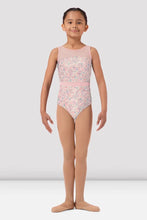 Load image into Gallery viewer, Girls Mirella Ditsy Floral Scoop Back Leotard