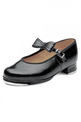 Black Childrens and Adults Synthetic Tap Shoe