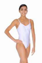 Load image into Gallery viewer, White Girls and Ladies Camisole Dance Leotard
