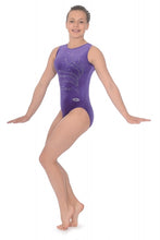 Load image into Gallery viewer, Crystal Motif Sleeveless Gymnastics Leotard (Z103TIA)