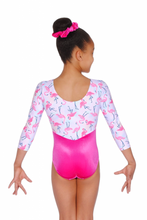 Load image into Gallery viewer, Girls 3/4 length sleeve Gymnastics Leotard
