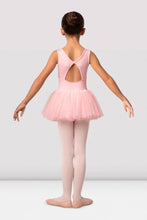 Load image into Gallery viewer, Pink Girls Mirella Flower Burst Tank Tutu Dress Back View