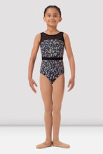 Load image into Gallery viewer, Girls Mirella Ditsy Floral Scoop Back Leotard