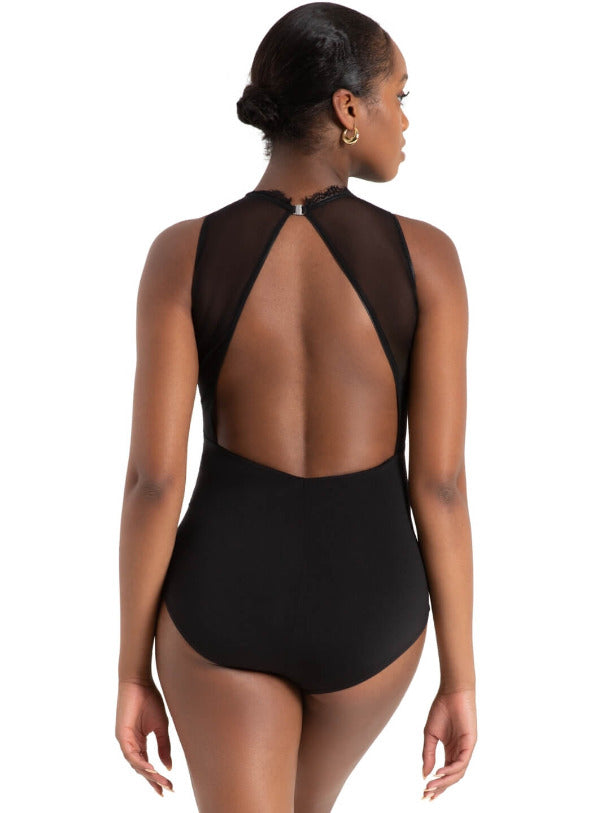 Whispering Waves Oceanic Mesh Back Leotard