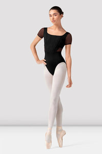 Olivia Floral Cap Sleeve Leotard (L20001)