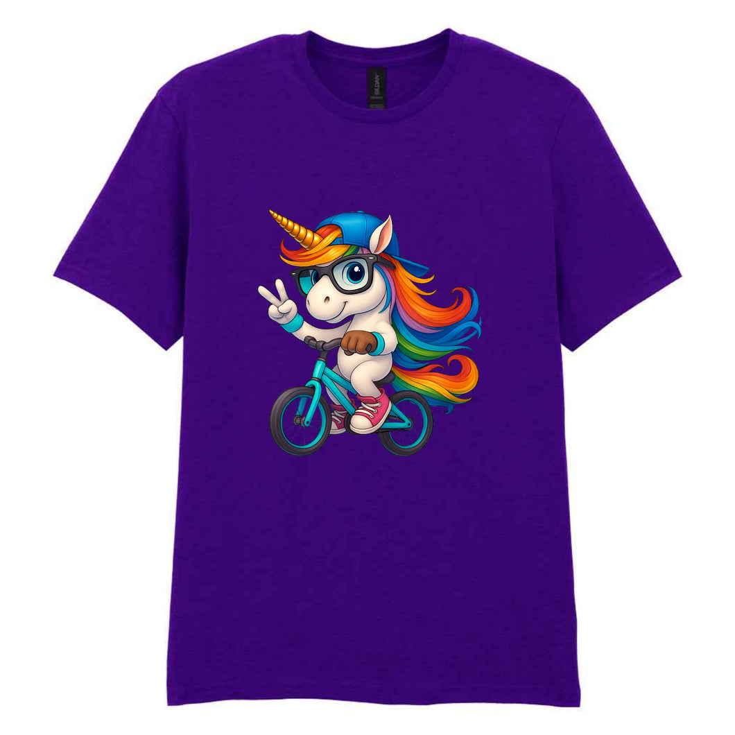 Unicorn on a Bicycle TShirt