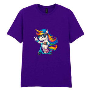 Unicorn on a Scooter TShirt