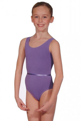 Girls and Ladies Sleeveless Dance Leotard Front View