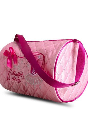 Embroidered Barrel Bag
