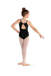 Olivea High Neckline Mesh Back Leotard