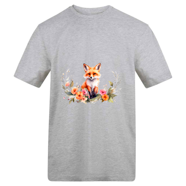 Fox with Flowers T-Shirt