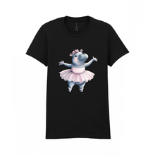 Load image into Gallery viewer, Hippo Ballerina TShirt
