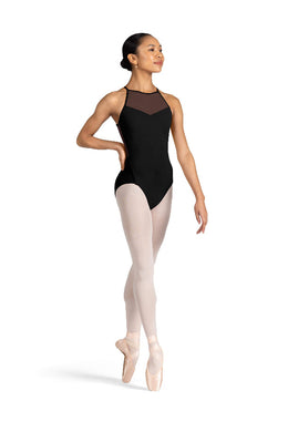 Cassia High Neckline Bloch Open Back Detail Leotard