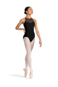 Cassia High Neckline Bloch Open Back Detail Leotard