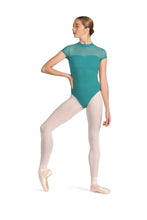 Load image into Gallery viewer, Mock Neckline Braid Detail Leotard
