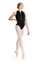 Load image into Gallery viewer, Zipper Front Princess Line Open Back Leotard
