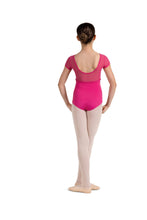 Load image into Gallery viewer, Sweetheart Neckline Mesh Back Braid Detail Cap Sleeve Leotard (M1560C)
