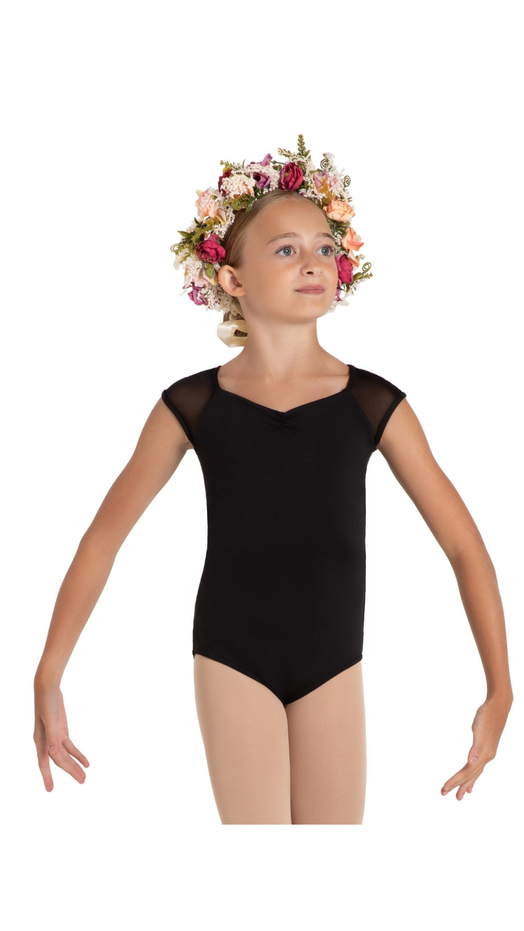 Daisy Cap Sleeve Leotard (12089C)