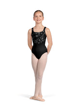 Load image into Gallery viewer, Hadley Scoop Neckline Mesh Bodice Tank Leotard
