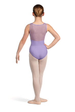 Load image into Gallery viewer, Hadley Scoop Neckline Mesh Bodice Tank Leotard
