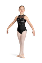 Load image into Gallery viewer, Macie Mock Neck Mesh Detail Open Back Halter Leotard
