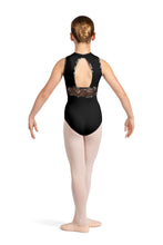 Load image into Gallery viewer, Macie Mock Neck Mesh Detail Open Back Halter Leotard
