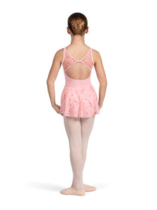 Hazel High Neckline Skirted Camisole Leotard
