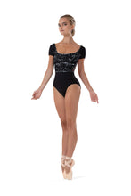 Load image into Gallery viewer, Mia Scoop Neckline Mesh Detail Leotard
