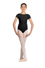 Load image into Gallery viewer, Boat Neckline Cap Sleeve Leotard
