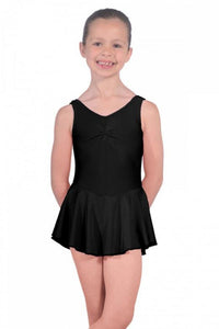 Black Girls Skirted Dance Leotard