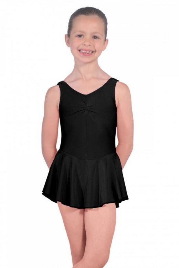 Black Girls Skirted Dance Leotard