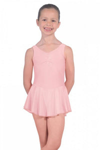 Pink Girls Skirted Dance Leotard