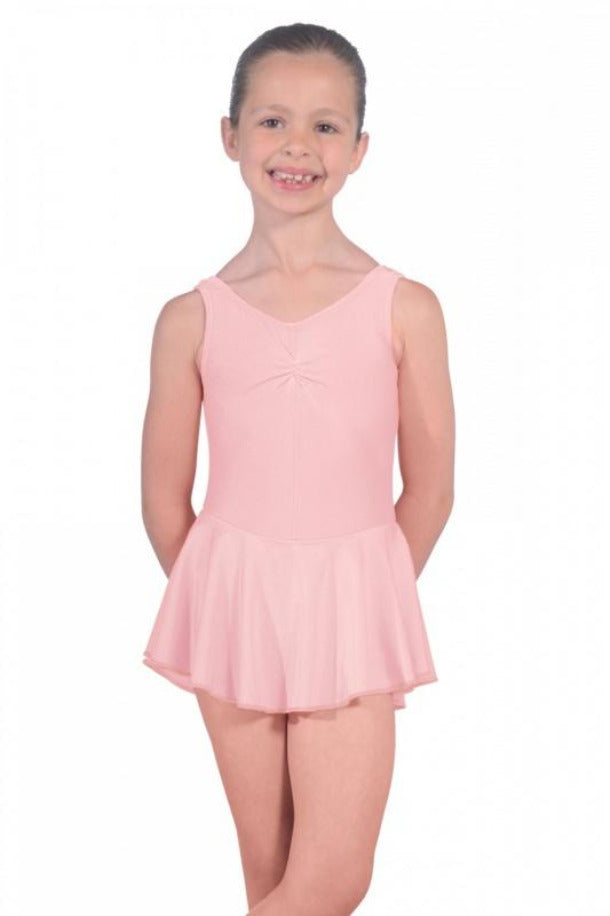 Pink Girls Skirted Dance Leotard