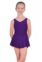 Load image into Gallery viewer, Purple Girls Skirted Dance Leotard
