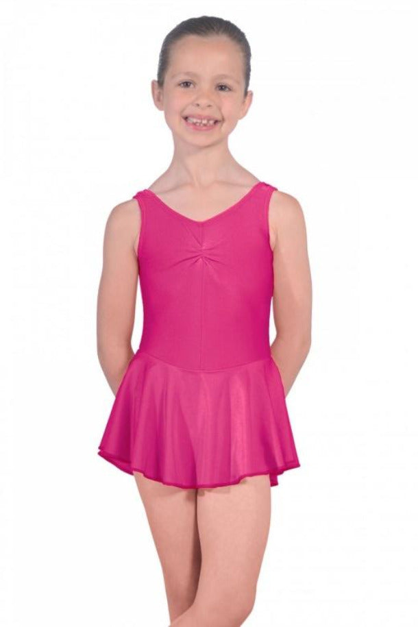 Raspberry Girls Skirted Dance Leotard