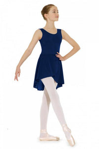 Navy Girls Wrapover Dance Skirt