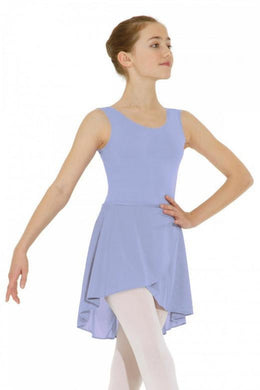 Sky Blue Girls Wrapover Dance Skirt