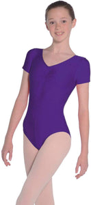 Jeanette Royal Short Sleeved Leotard