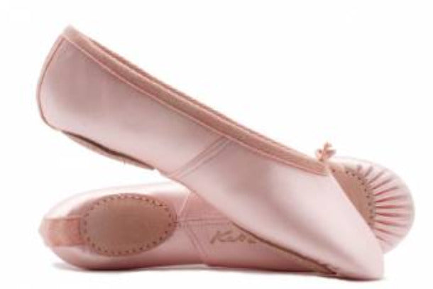 Katz Split Sole Satin Ballet Shoes - Pink