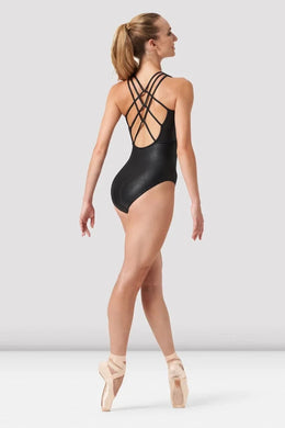 Koa Leather Look Strap Detail Leotard